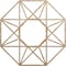 Ekena Millwork Guardian Wood Fretwork Pierced Ceiling Medallion, Red Oak, 30"OD x 11 5/8"ID x 3/8"T CMWP30X30X0375GDRO - alternate 1
